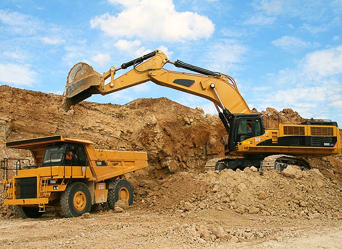 Componenti principali di un escavatore